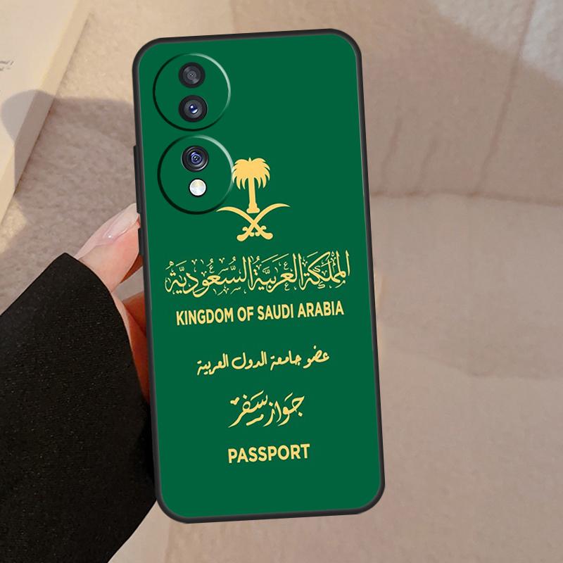 Kingdom of Saudi Arabia Flag For Honor Magic V5 5 6 7 Pro Case For Honor 200 400 Lite 50 70 90 X8a X8b X9a X9b X9c Cover