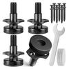 AT19-Adjustable Leveling Feet, 3/8Inch-16 Thread T-Nut Kit Furniture Levelers Table Feet, Heavy Duty Leg Levelers