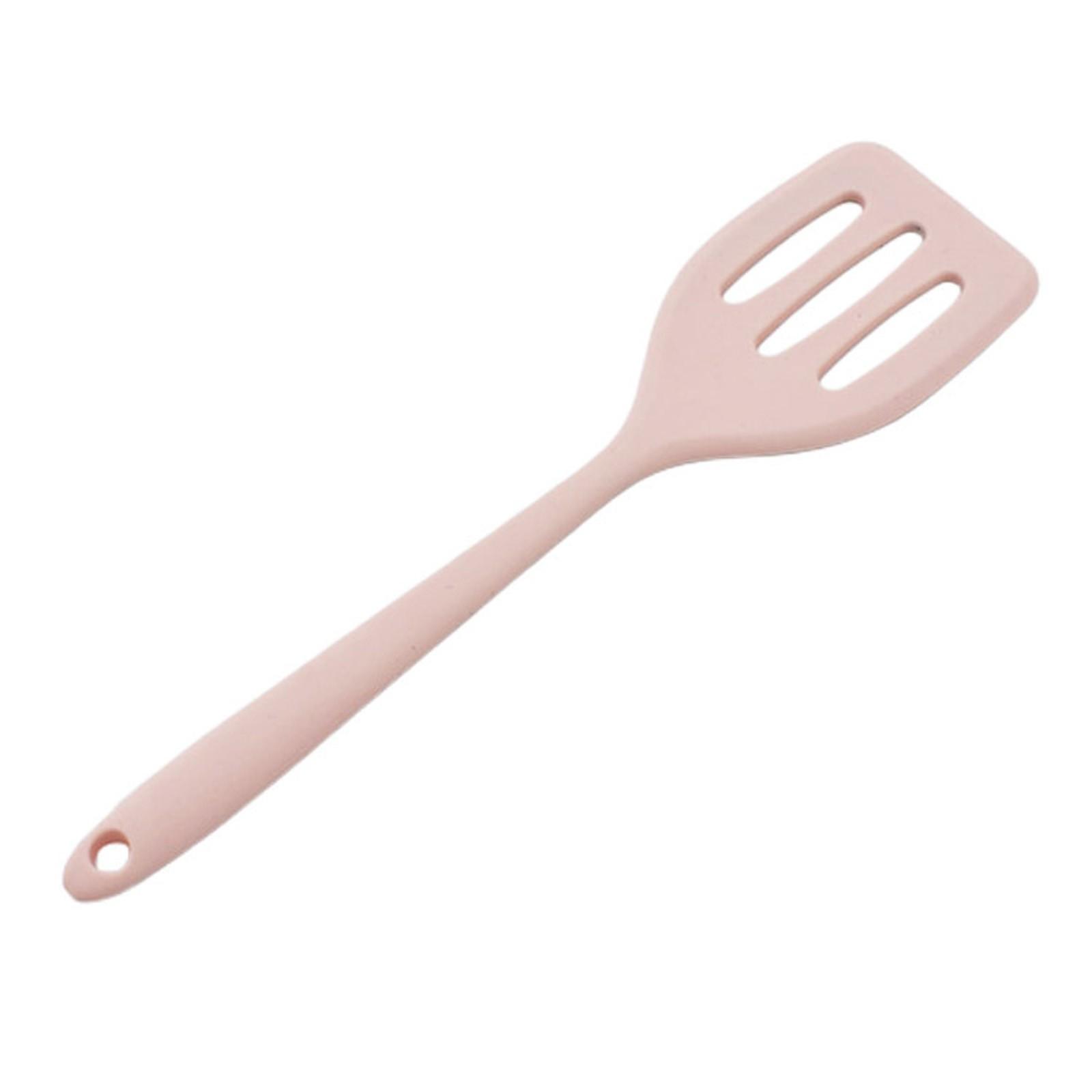 

Антипригарная высококачественная термостойкая силиконовая лопатка с прорезями, кухонная лопатка, лопаточка, посуда для приготовления рыбы, яиц, блинов One Size розовый