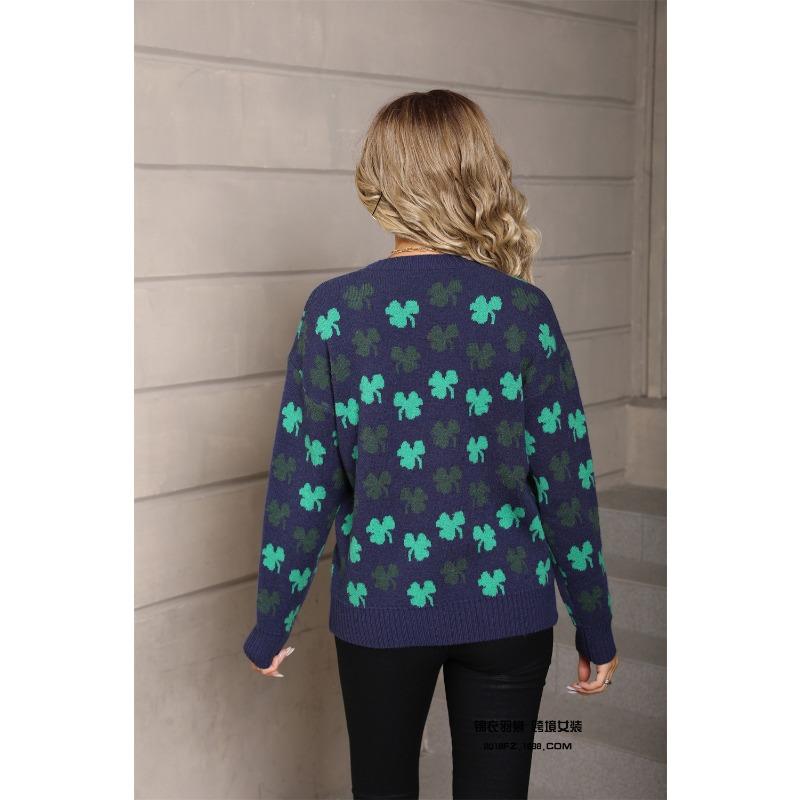 2025 Autumn and Winter New Sweaters Large Size Autumn Trendy Knitted Sweaters Round Neck Tops