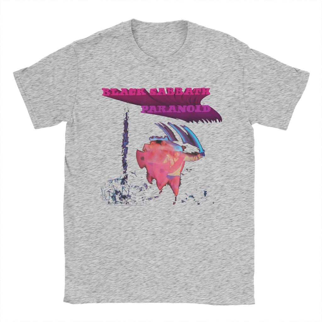 Tricouri Black Sabbath Paranoid Motion Trails Bărbați Noutate Tricou 100% Bumbac Gât Rotund Mânecă Scurtă Tricou Haine Mărimi Mari