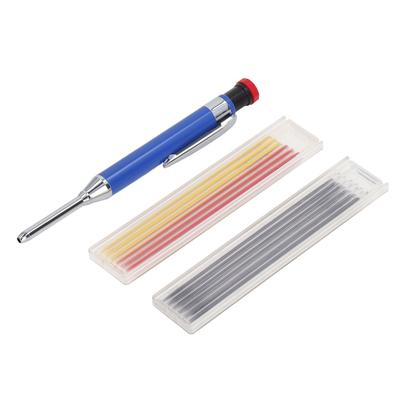 Mechanisches Zimmermannsbleistift-Set 12 Minen Heavy Duty Langnasen Tiefloch-Zimmermannsbleistift-Set für