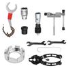 Bicycle Repair Tool Kits High Precision Crank Puller 9-in-1 Chain Breaker Cutter Rust-Proof Flywheel Removal for Repair for Home