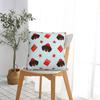 Dachshund Christmas Square Pillow Cases Dogs Animal Cushion Covers Funny Zipper Decorative Pillowcover for Living Room 18