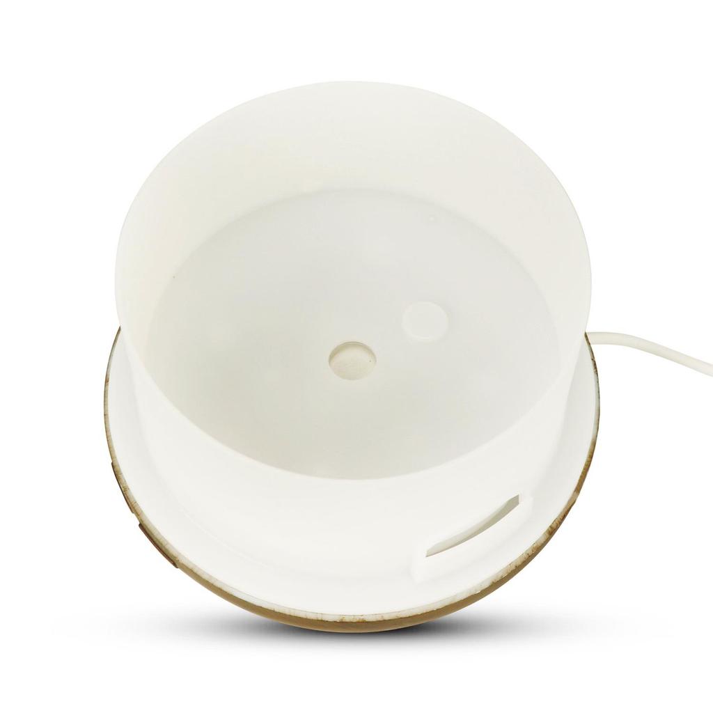 MUJI 5V Aroma Diffuser: Ultrasonic Atomizer, 300ml Humidifier with Wood Grain & Seven-Color LED