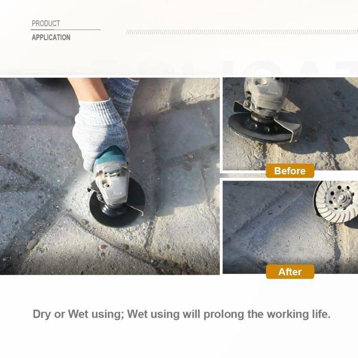 Disque Diamant à Meuler - SHDIATOOL - A521010522 - 125mm - 22,23mm - Turbo Rangee