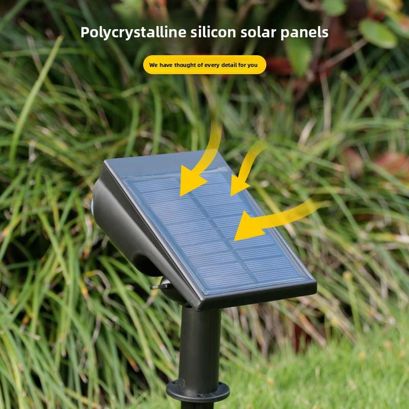 Solar Outdoor Waterproof Street Lamp, Ground-mounted Lawn Lamp, Household Landscape Lighting, Garden Villa Courtyard Lamp, Spotlight
