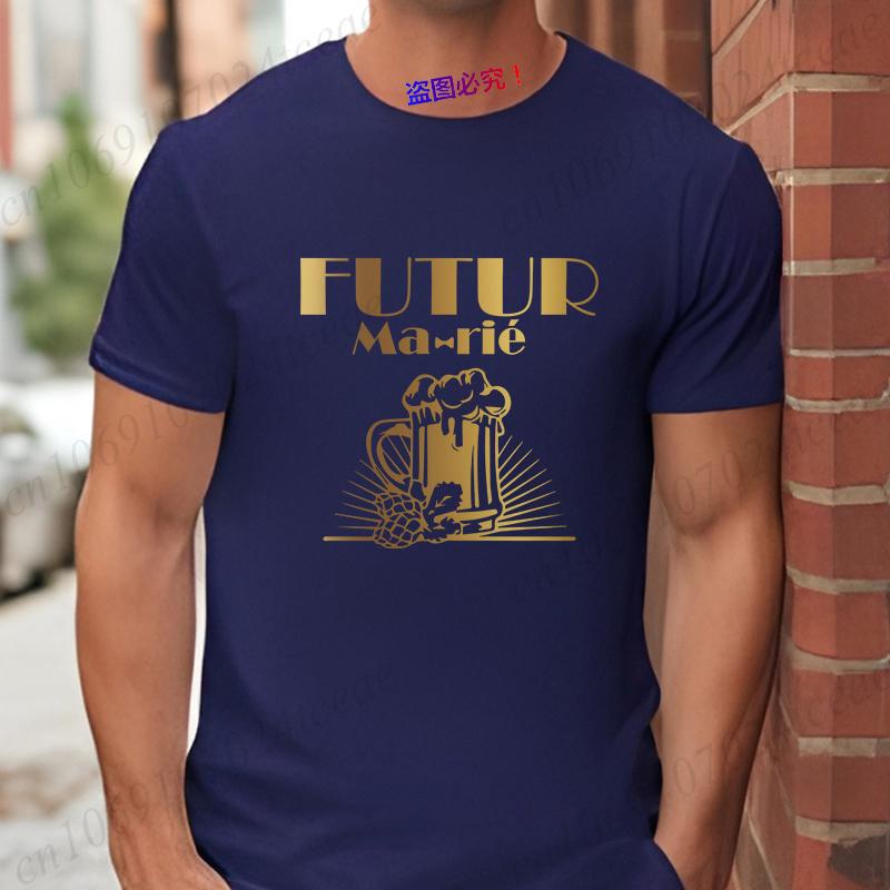 Groom Squad T-shirt Wedding Tees French Boyfriend Bachelor Party Tshirt Evg Team Future Groom Best Man Groomsman Y2k Tops