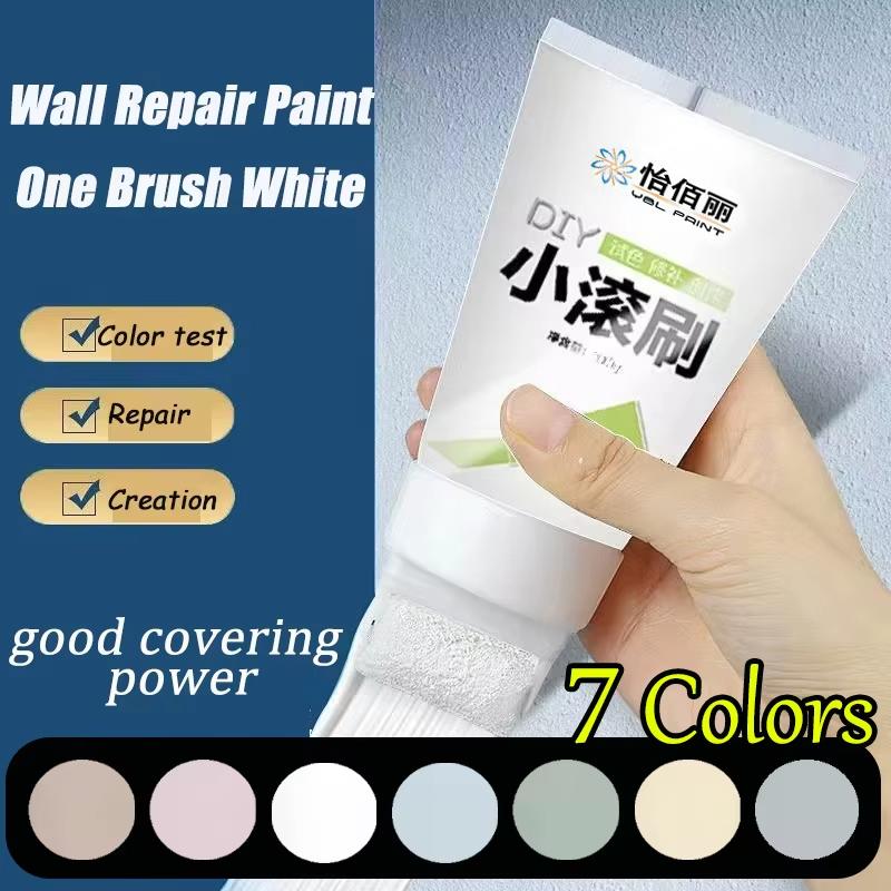 100g White Wall Repair Paste Roller DIY Patching Wall Latex Paint Drywall Repaint Brush Remove Stains Graffiti Home Accessories