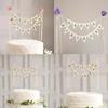 Happy Birthday Party Cake Flag Topper Creative Cloth Letter Decor DIY Baking Decor for Festive Cakes