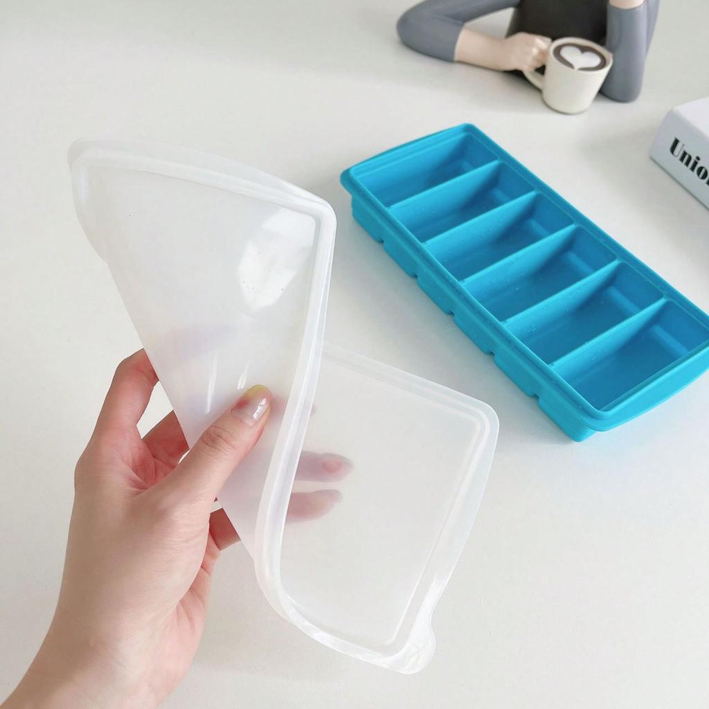 6 Grids Silicone Ice Grid Ice Cube Mold Long Popsicle Mold Ice Preservation
