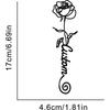 Metal Bookmark Vintage Rose Bookmark Gift for Readers Teacher Appreciation Unique Bookmark