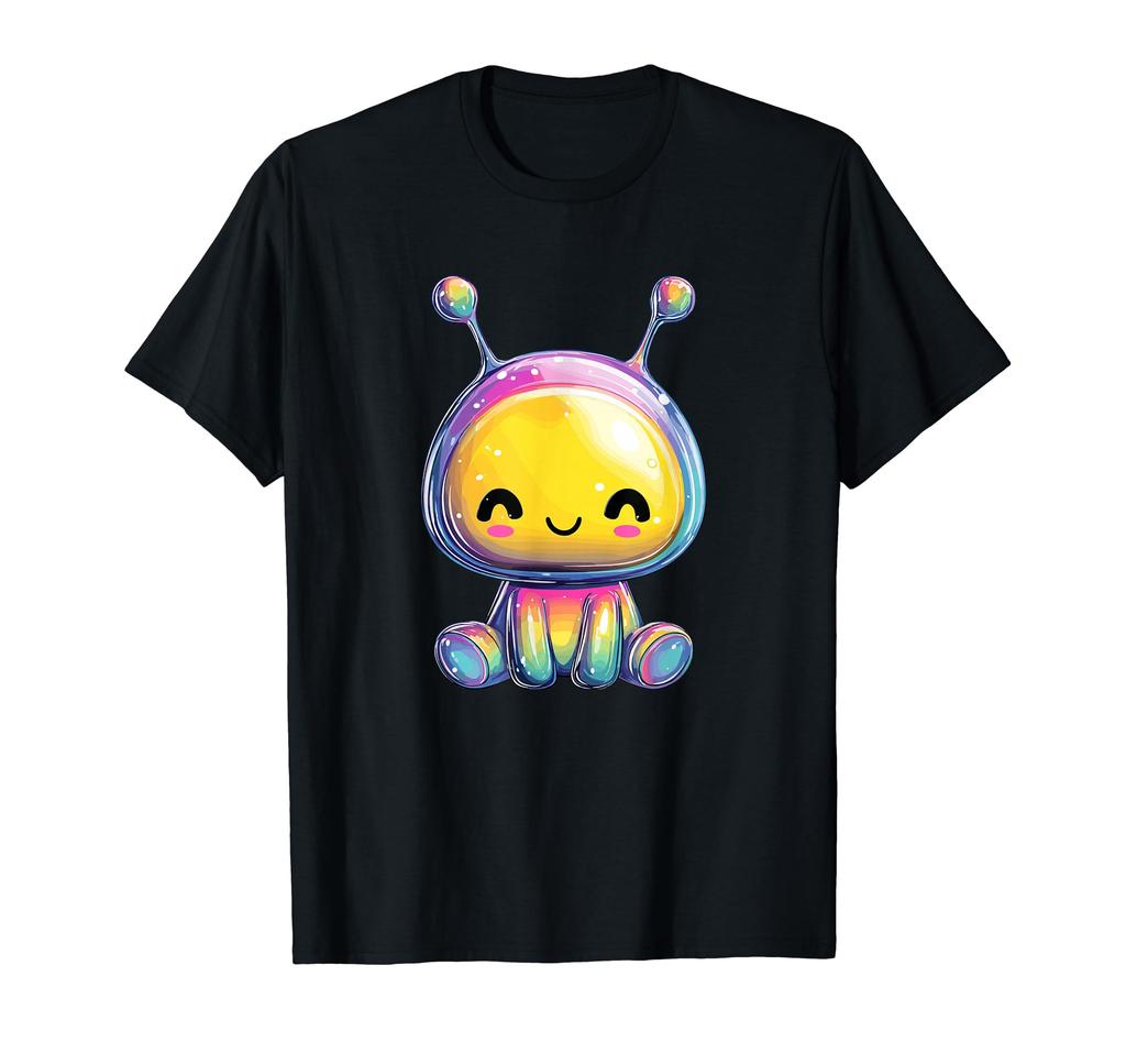 Cute Pastel Alien Rainbow Galaxy Friends Kids T-Shirt