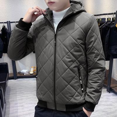 New Cotton-padded Jackets for Men, Hooded Cotton-padded Jackets and Fleece Jackets, Rhombus Plaid Cotton-padded Jackets and Cotton-padded Jackets