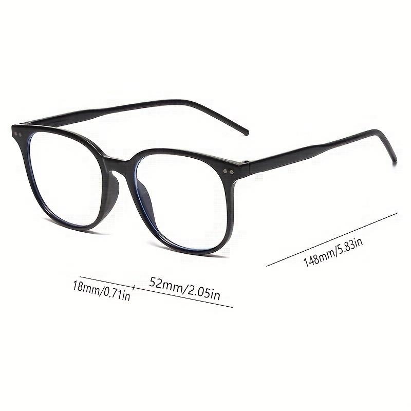 Square Frame Clear Lens Glasses Minimalist Fashion Decorative Glasses Computer Spectacles For Women Men