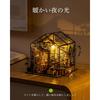 Rolife Miniature Dollhouse Kit Flower Shop with LED Lights DIY Model Toy for Kids and Adults