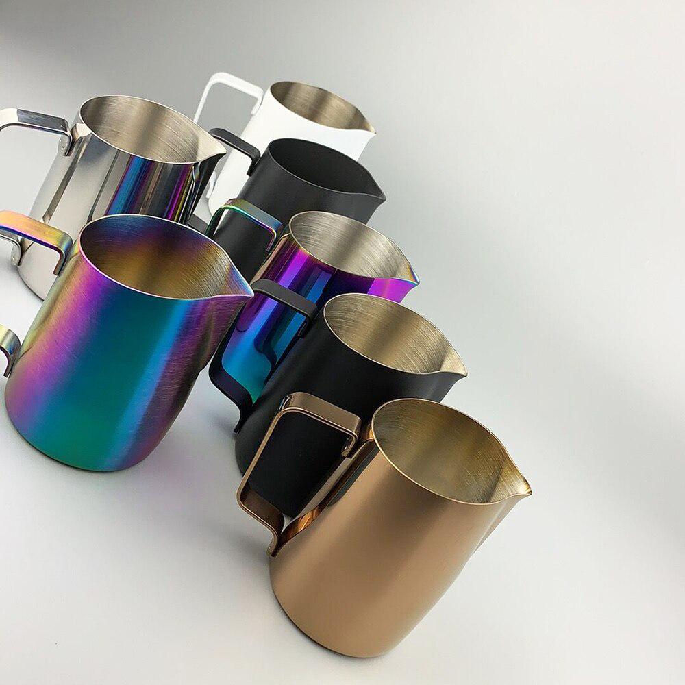 Coffee Pitcher 450MLSteel Milk Frothing Jug Mugs Espresso Coffee Pitcher Barista Craft Frothing Jug