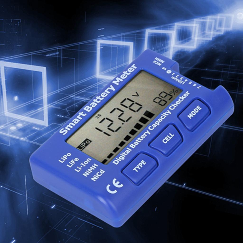 5‑In‑1 Intelligent Digital Battery Meter Battery Capacity Checker with LCD Display Battery Meter Battery Capacity Checker