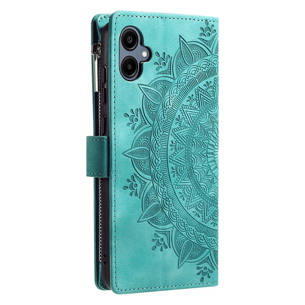 Style 006 For Samsung Galaxy A06 4G Wallet Case PU Leather Phone Cover Mandala Flower Pattern