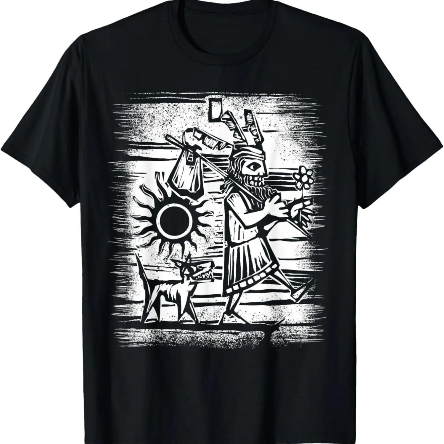 The Fool Tarot Card Mystic Reader Blackcraft Clothing Gift T-Shirt S чёрный