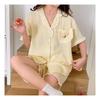 Navava Lovely Pattern Collar Short Sleeve Pajama Set Nt1562