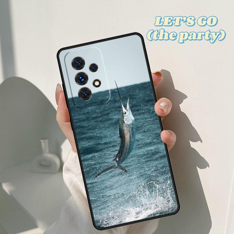 Fish Fishing Phone Case For Samsung Galaxy A42 A31 A40 A51 A71 A32 A80 A91 A52 A72 A73 A20e A21S A50 A70 A11 A12 Cover