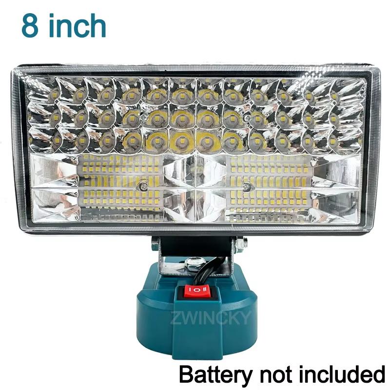 3/5/8 Inch LED Work Light Flashlight For Makita 18V Li-ion Battery Handheld Spotlight WIth Switch Night Lighting Tools
