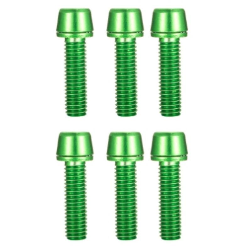 6pcs/set Bicycle Handlebar Screws Titanium-plated Colorful Stainless Steel M5*18MM Bike Handle Bar Stem Riser Screw In Bolts