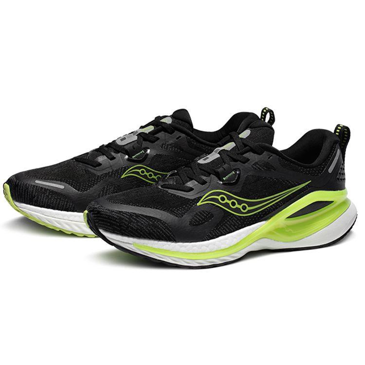 Saucony Phoenix Inferno 1 Lightweight Breathable Non-Slip Low-Top Running Shoes Men sneaker Black Green S28150-3