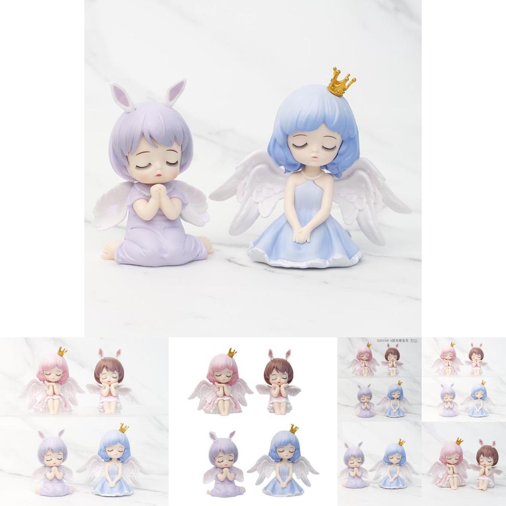 Charming Pvc Angel Baby Figure Collectible Blind Box Cake And Car Ornament