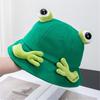 Unisex Frog Shape Bucket Hat Wide Brim Outdoor Summer Spring Foldable Fisherman Hat Sunproof Gifts for Girlfriend