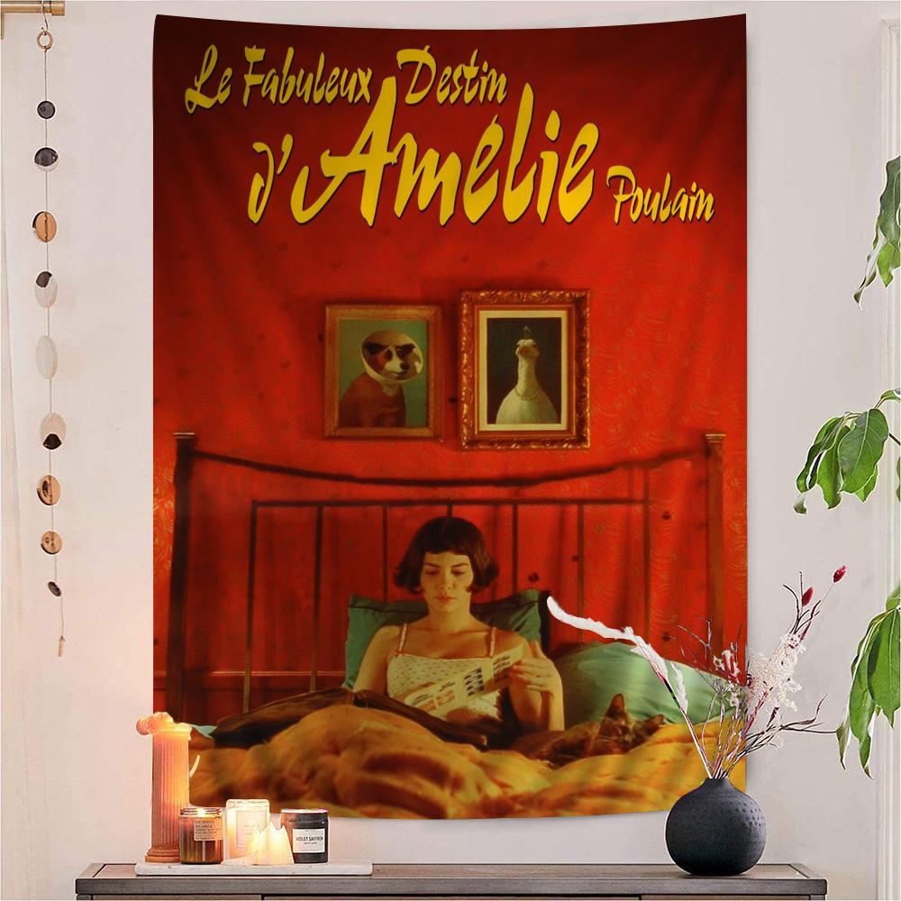Arazzo da Appendere alla Parete Decorazione per la Casa Cartone Animato Film Classico Amelie