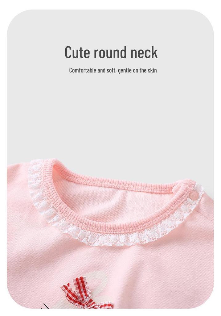 Conjunto de Otoño para Bebé Niña Youqi: Conjunto de Dos Piezas de Manga Larga y Pantalones para Bebés de Un Año - Nuevo Estilo 2026