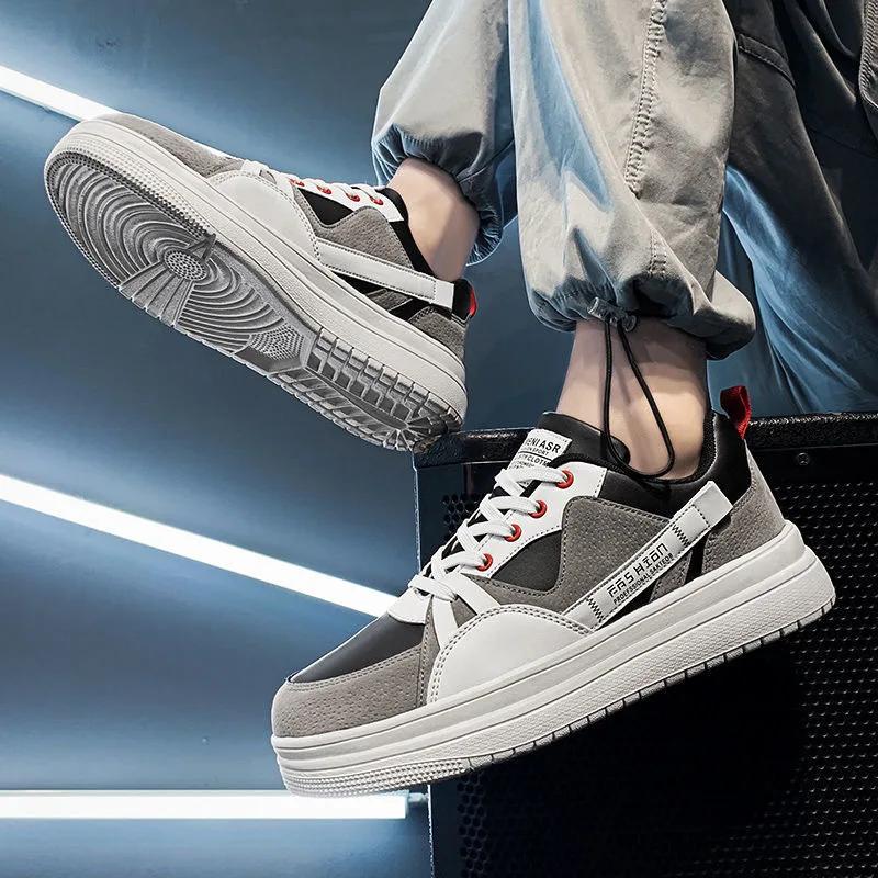 Fashion Platform Sneakers for Men Breathable Casual Walking Sports Running Outdoor Travel Fitness Sneakers Male Vulcanized Shoes Sewing