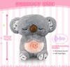 Breathing Koala with Light Sound Baby Sleeping Companion Soothe Koala Musical Stuffed Plush Toy Newborn Sensory Comfortable