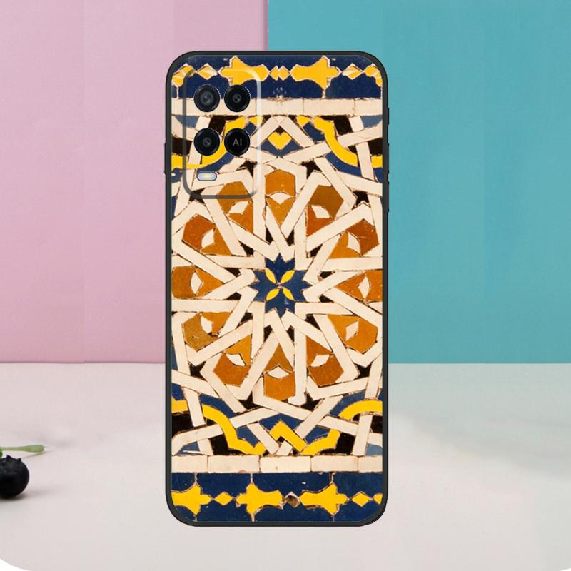 

Moroccan Tile Case For Oppo A78 A98 A58 A18 A38 A74 A94 A54 A15 A17 A57 A6 A5 Pro A16 A76 A96 A40 A60 A80 OPPO A98 5G