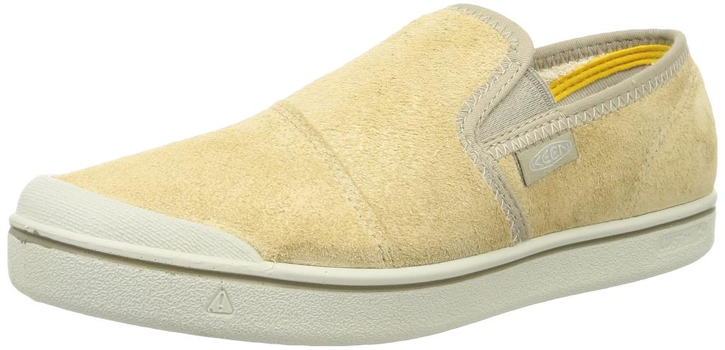 Sneakers ELDON HARVEST LEA Eldon Harvest Leather Birch Cm [Keen] SLIP-ON Slip-on Men's Beige/Silver 26.0