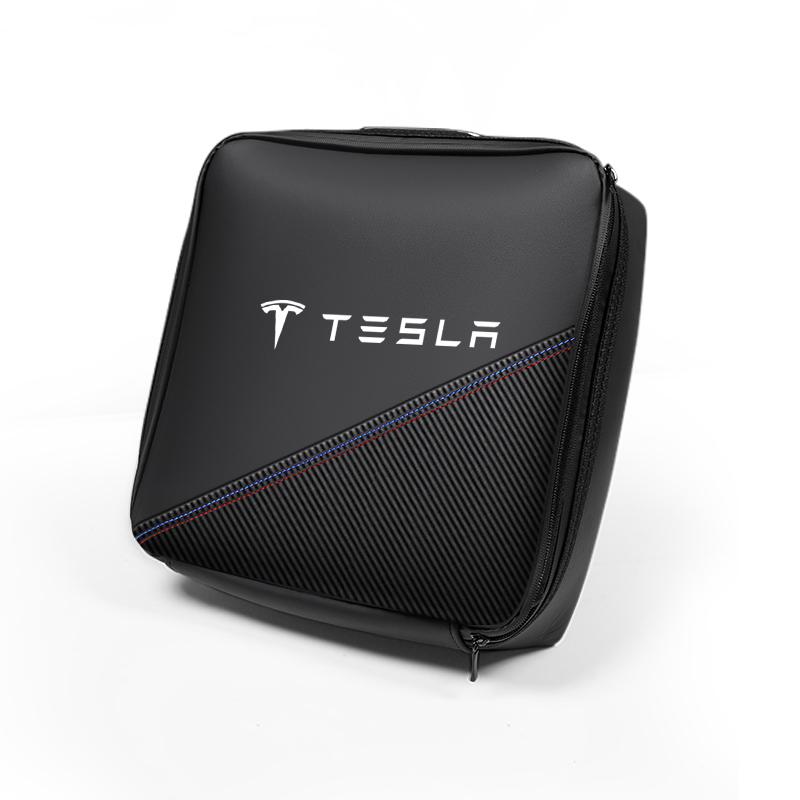 LDEPG1 Car Valve Cap New Energy Car Charging Cable Storage Box Charger Portable Bag For Tesla Model 3 Y  S X Cybertruck Coil Highland