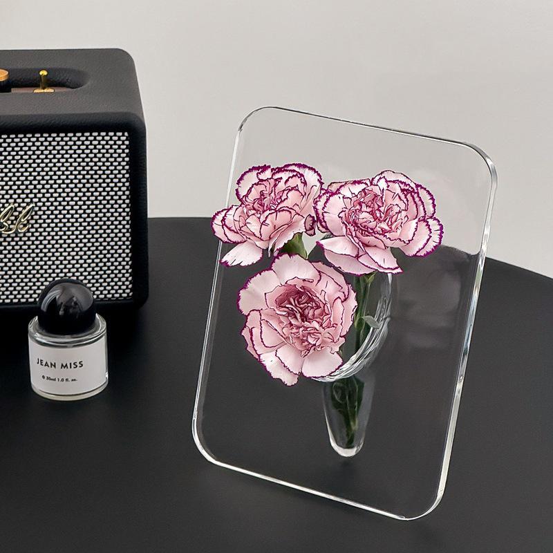 Flower Vase Acrylic Vases For Flower Transparent Butterfly Vase For Hydroponic Dried Flowers Bottle Table Accessories Household Decoration
