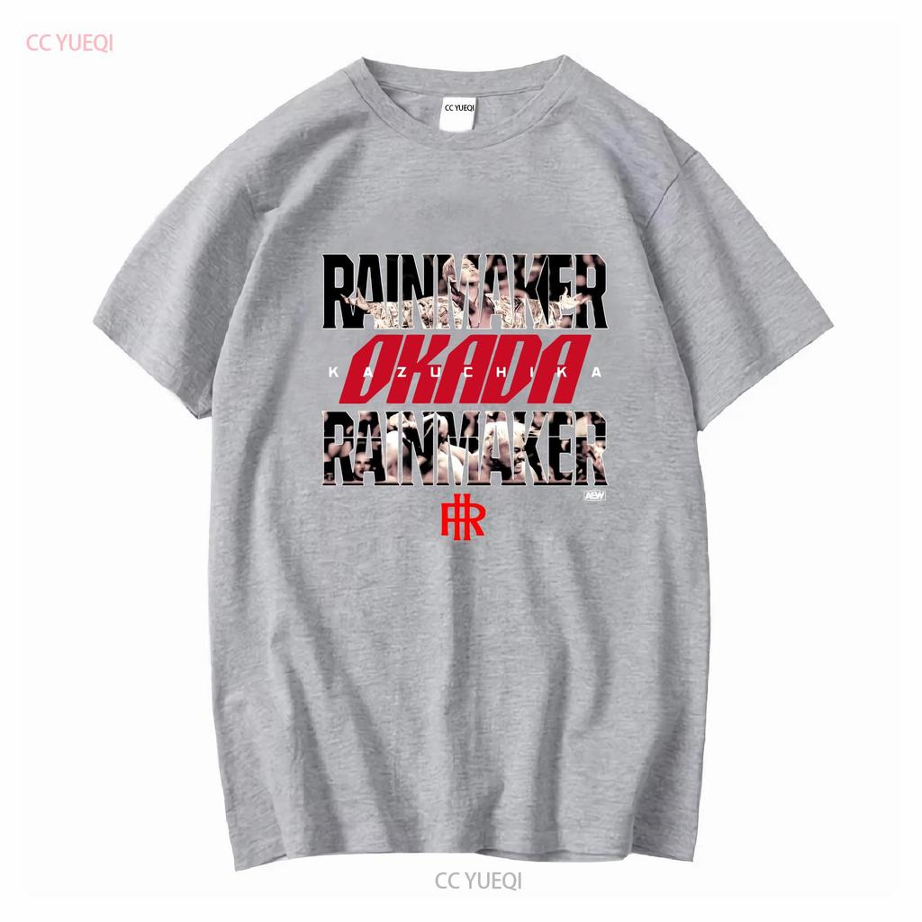 KAZUCHIKA OKADA FORECAST AEW Official T Shirt vintage Washed Unisex Soft homme Top For Everyday Wear Slightly Stretched