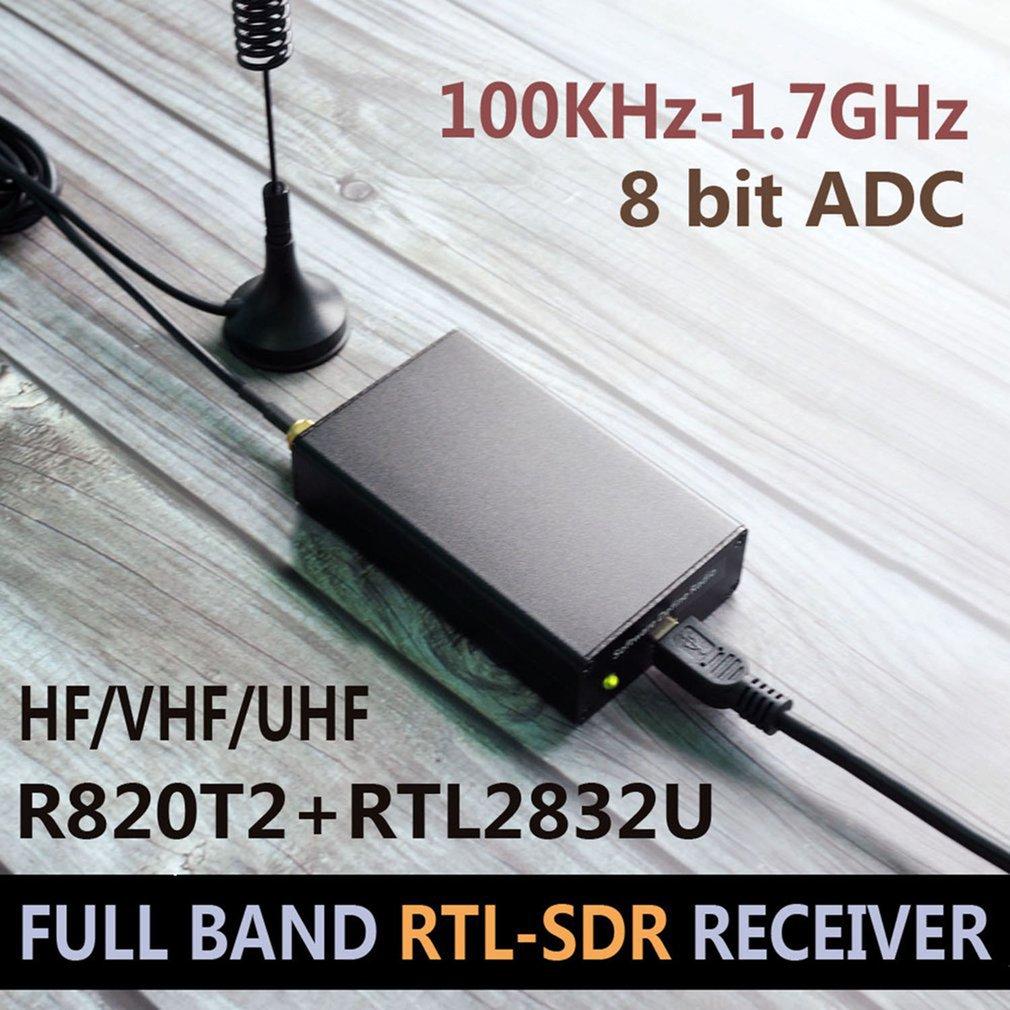 100KHz-1.7GHz UV RTL-SDR USB Tuner Empfänger Vollband RTL-SDR RTL2832U+R820T2 Radioempfänger Dropshipping Großhandel