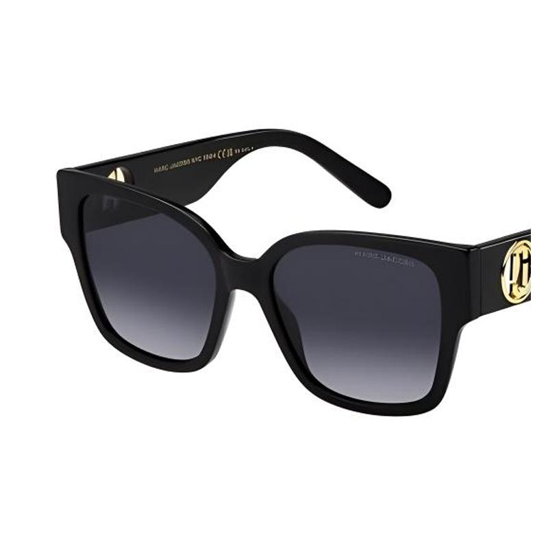 Marc Jacobs Full frame design rectangular sunglasses unisex couple style black 5875099586260