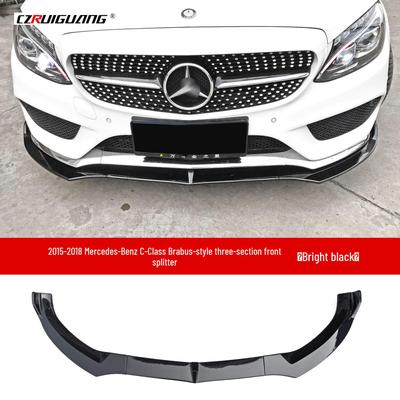 Déflecteur Lèvre Avant & Becquet Arrière pour Mercedes-Benz Classe C W205 C260 C200 2015-2018