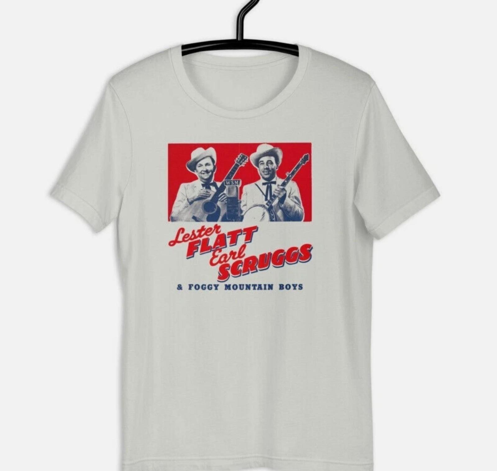 LESTER FLATT EARL SCRUGGS Bluegrass Music Shirt White Unisex S-5XL XXXXL