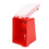 Lockout Tagout Box Portable Wall Mount Group Lock 8 Hole Key Station with Transparent Panel