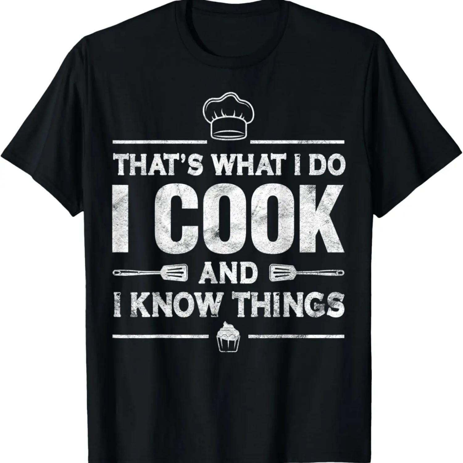 Я готовлю Забавные кулинарные высказывания Подарки Любителю готовить Шеф-повар Футболка S