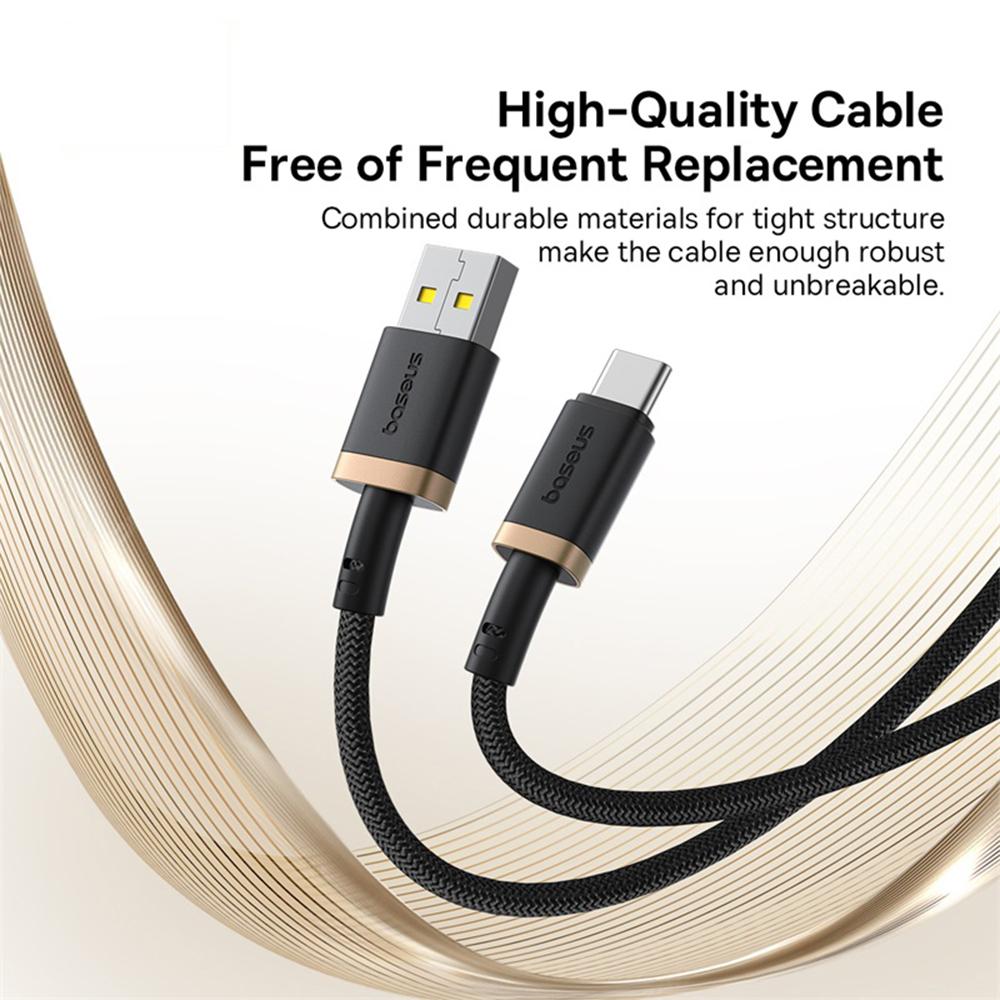 BASEUS Dura Series USB-A to USB-C PD 60W Fast Charging Cable Data Cord,Length: 2m