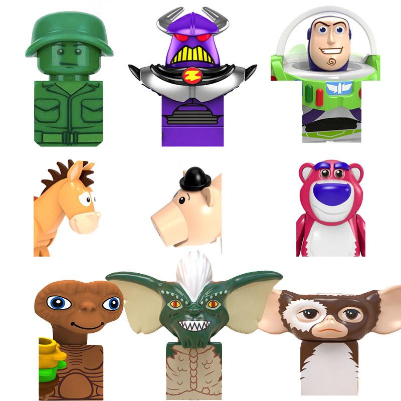 Toy Story 4 Buzz Lightyear Woody Jessie Alien Space Rangers Zurg Model Building Blocks Enlighten Figure Bricks Toys For Children