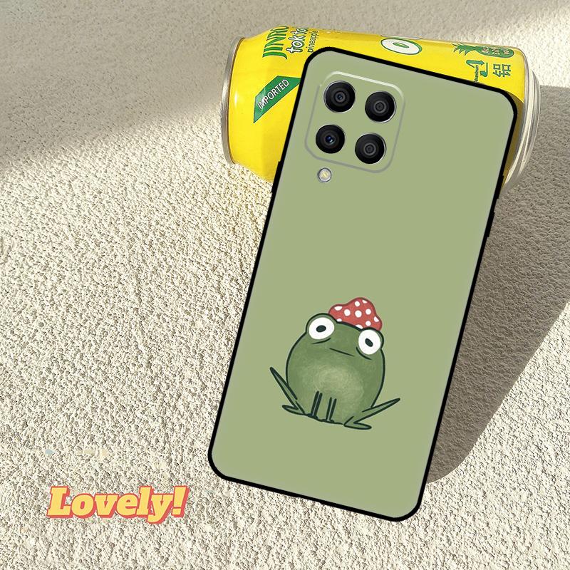 Kawaii Frog Mushroom Case For Samsung Galaxy M52 M36 M06 M16 M56 M33 M15 M55 M31 M13 M12 M14 M53 M32 M35 M34 M54