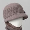 Hat female winter thermal hat piled thick knitted wool hat mother-in-law cotton hat